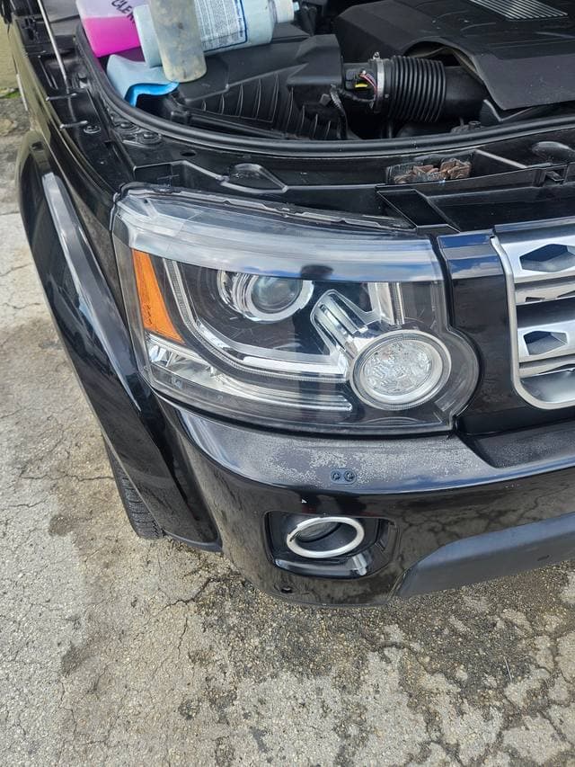 Clear headlight after mobile headlight restoration